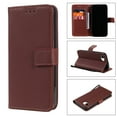 thumbnail image 2 of for iPhone 16e Wallet Case RFID Blocking,Premium Solid Color PU Leather Magnetic Buckle Folio Kickstand Flip with Card Slots & Kickstand Full Body Phone Case,Coffee, 2 of 11