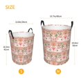 thumbnail image 3 of Fuzoiu Swan Couple Print Circular Hamper,Laundry Basket with Handle,Collapsible Laundry,Dirty Clothes Storage Basket,for Bedroom Bathroom Dorm Living Room-Small, 3 of 6