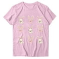 thumbnail image 2 of Womens Easter Tops 2025 Summer Fashion Short-Sleeved T-Shirt with Round Neck and Unique Design, 2 of 4