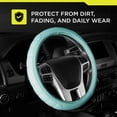 thumbnail image 2 of Auto Drive Faux Leather Steering Wheel Cover, Multiple Colors, Sage Green, 2 of 6