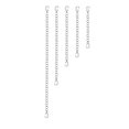 thumbnail image 1 of 25 cadenas de extensión de acero inoxidable con cierre de langosta duradero para hacer joyas (color acero: 5 cm, 7,6 cm, 10 cm, 12,7 cm y 15 cm)., 1 of 6