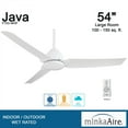 thumbnail image 3 of Indoor Ceiling Fan In Contemporary Style 14.75 Inches Tall By 54 Inches Wide-Flat White Finish-Flat White Blade Color Minka Aire Fans F753-Whf, 3 of 3