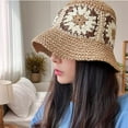 thumbnail image 3 of LinYooLi Women Straw Hat Foldable Woven Bucket Hat Floral Fairycore Aesthetic Summer Beach Hat Cottagecore Accessories Preppy Stuff, 3 of 7