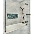 thumbnail image 2 of Wowow Single-Handle 8-Spray Shower Faucet 1.8 GPM with Adjustable Head and Tub Spout in Matte Black (Valve Included), 2 of 7