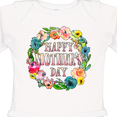 thumbnail image 4 of Inktastic Happy Mother's Day- flowers Boys or Girls Long Sleeve Baby Bodysuit, 4 of 5