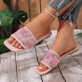 thumbnail image 4 of Wensltd Beach Sandals for Women Flat Sandals Casual Summer Outdoor Vacation Walking Shoes, 4 of 9
