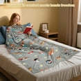 thumbnail image 3 of Catalonia Wearable TV Blanket with Sleeves Arms Micro Plush Fleece Wrap Throw Robe 73 x 51”, 3 of 6