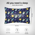 thumbnail image 5 of Pofeuu Astronaut Corgi Print Satin Pillowcase for Hair and Skin Pillow Cases, Silk Pillow Cases, Soft Cooling Pillow Covers, 20x30 Inches（Pillow core not included）, 5 of 7