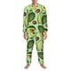 thumbnail image 3 of Balery Avocado With Seeds Pijama para Hombre de Dos Piezas con Manga Larga, Conjunto de Dormir y Descanso Suave con Bolsillos-Medium, 3 of 7