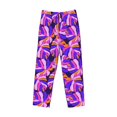 thumbnail image 2 of Vsdgher Tropics Leaf Print Mens Pajama Pants Sleep & Lounge Pants, PJ Bottoms With elastic waistb and Pockets, 2 of 5