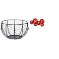 thumbnail image 1 of Cesta de alambre para guardar huevos, cesta tejida de hierro para frutas y verduras, para cocina, baño, encimera, Festival de primavera, adornos de pa, 1 of 8
