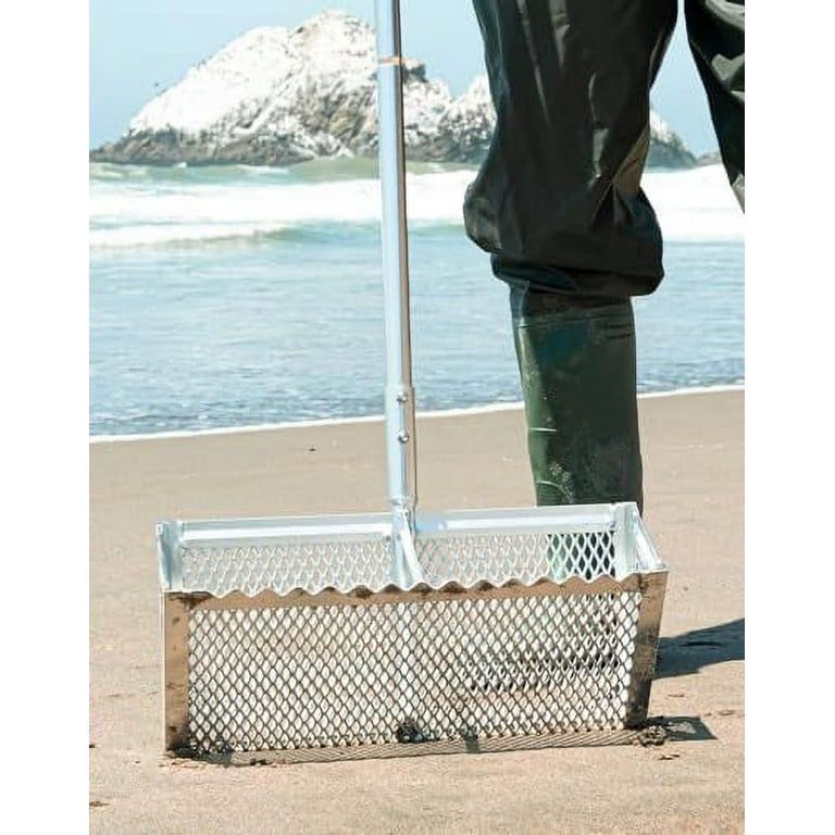 Exact Design Sand Flea Rake,16-Inches Wide Basket, 52 Long Strong - Main Image