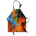 thumbnail image 1 of Colorful Apron, Watercolor Style Brush Strokes Composition Abstract Arrangement Modern Art Design, Unisex Kitchen Bib with Adjustable Neck for Cooking Gardening, Adult Size, Multicolor, by Ambesonne, 1 of 4