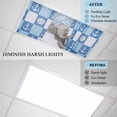 thumbnail image 4 of 2 Pack Funny Elephant Bathing Fluorescent Light Covers for Ceiling Lights Shell Anchors Towel Modern Abstract Magnetic Ceiling Light Covers Overhead Light Filters for Office Classroom Home, 4 of 9