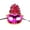 Hot Pink, variant on Venetian Mask, Glitter Hollow Leaf Venetian Masquerade Half‑Face Mask, Sparkly Gem Decor Costume Eye Mask for Halloween, Mardi Gras, Carnival, Fancy Dress Ball, Cosplay & Themed Party Accessory