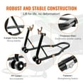 thumbnail image 6 of 850lbs Front Rear Motorcycle Stand Lift,  Compatible with Yamaha, Honda, Kawasaki, Suzuki - Black, 6 of 12