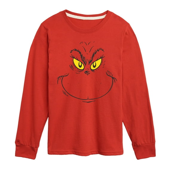 Dr. Seuss The Grinch - Christmas - All Smiles - Toddler & Youth Long Sleeve Graphic T-Shirt