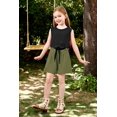 thumbnail image 3 of Arshiner Girl's 2 Piece Summer Outfit Sleeveless T-Shirt and Hawaiian Tropical Boho Shorts, 3 of 7