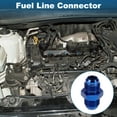thumbnail image 2 of Unique Bargains Male Flare Reducer Hose Fitting Adapter AN8-AN8 Fuel Line Connector Aluminum Blue, 2 of 6