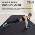 thumbnail image 6 of Extra Large Exercise Mat 6' x 12' x 7mm, High-Density Workout Mats for Home Gym Flooring, Extra Thick Durable Cardio Mat, Ideal for All Intense Fitness - Shoe Friendly, Non-Slip, 6 of 6