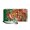 Christmas Gingerbread Man, variant on Christmas Zipper Wallet with Snowflake Pine Tree Print, Clutch Purses Portable Womens Wallet Card Holder for Business and Travel