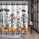thumbnail image 4 of Juego de cortinas de ducha vintage de Halloween con 12 ganchos, cortina de ducha espeluznante, decoración de cortina de baño de Halloween, cortinas de ducha de Halloween para baño, 4 of 5