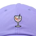 thumbnail image 2 of Dalix Spritz Cocktail Embroidered Cap Cotton Baseball Cute Cool Dad Hat Womens in Lavender, 2 of 5