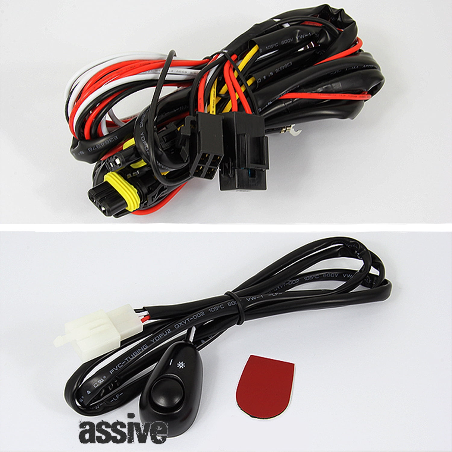 AKKON - For GMC Sierra Pickup Truck Bumper Driving Clear Fog Lights Driver/Passenger Lamps with Switch/Bulbs
