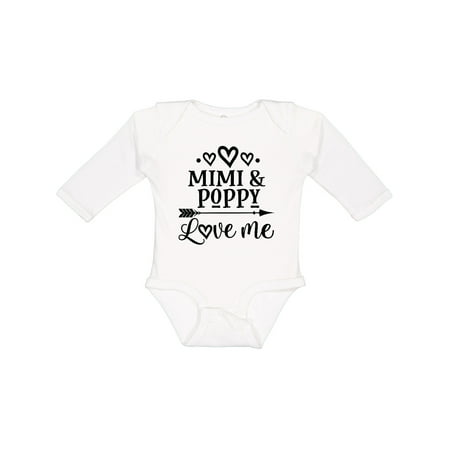 

Inktastic Mimi and Poppy Love Me Gift Baby Boy or Baby Girl Long Sleeve Bodysuit