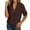 Brown, variant on Ediodpoh Womens Cardigan Solid Casual Mid Sleeve Hollowed Out Knitted Cardigan Pure Color Top Black XXL
