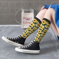 thumbnail image 6 of Picia Women Crew Soft Moisture-wicking Socks Sunflowers Pattern Design Cotton Socks, One Size fit All, 6 of 9