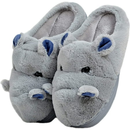 

CoCopeanut Women s Slippers Hippo Slippers Cartoon Slippers Animal Slippers Winter Slippers Warm Slippers Cute Slippers Furry Slippers Home Slippers .