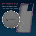 thumbnail image 5 of HR Wireless Textured TPU Back Cover Cell Phone Case for Motorola Moto G 5G (2024), Daybreak Purple, 5 of 7