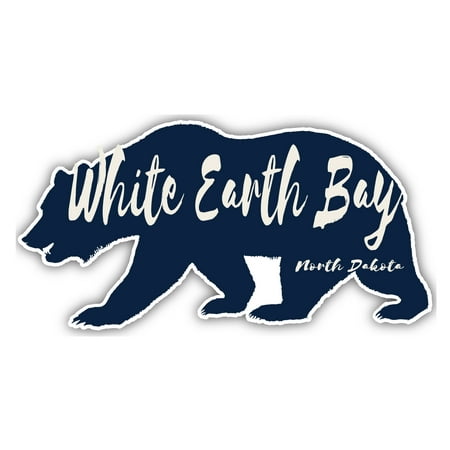 

White Earth Bay North Dakota Souvenir 3x1.5-Inch Fridge Magnet Bear Design