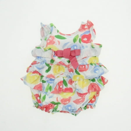 

Pre-owned Gymboree Girls Floral with Primary colors Onesie size: 0-3 Months