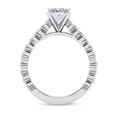 thumbnail image 3 of Earth Jewel Oval Cut Lab Created Diamond Bezel Set Ring - 1.49 Ct 14K White Gold Plated Wedding Solitaire Ring for Women - Classic Anniversary Engagement Ring for Her - Ideal Proposal Gift Jewelry, 3 of 3