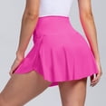thumbnail image 4 of Riforla Womens Tennis Skirt with Pockets Shorts High Waisted Athletic Skorts Skirts for Running Workout Womens Skirts Hot Pink M, 4 of 6