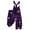 Purple, variant on Fgvctg Valentine's Day Jumpsuits for Women Dressy Wide Leg Pant Date Night Spaghetti Straps Dressy Love Heart Print Jumpsuits Sleeveless Bib Overalls Sprimg Rompers Clothing With Pockets Purple S