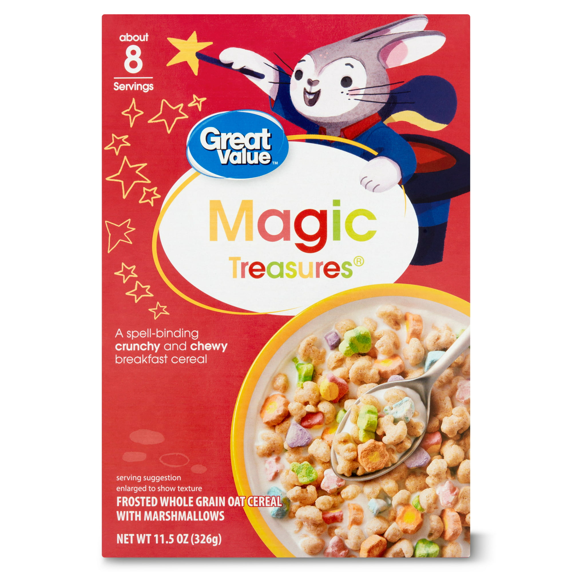 Great Value Magic Treasures Whole Grain Oat with Marshmallow Cereal, 11.5 oz
