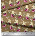 thumbnail image 2 of Soimoi Poly Georgette Fabric Text,Ball & Bunny Kids Print Sewing Fabric Yard 52 Inch Wide, 2 of 2