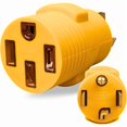 thumbnail image 1 of HAYAN 14-30P to 14-50R Level 2 EV Charger Adapter, 30A 4-Prong Dryer to EV Charger Adapter (Max 24Amp 240V) - 30 Amp to 50 Amp for Tesla Model 3/S/X/Y Car Charging 【Not for 3Prong Dryer/RV】, 1 of 1