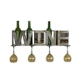 thumbnail image 2 of Three Star Import & Export ZL715 28 x 8 x 8 in. Wall Unit for Bottles, Corks & Wine Glasses, 2 of 2