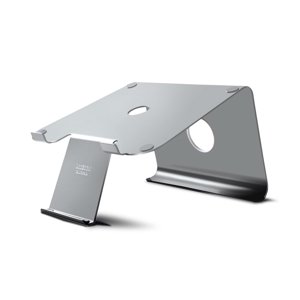 DiiZiGN Laptop Stand with Phone Holder Unibody Design Steel Material Ergonomic Design Compatible for Most Laptops and Phones