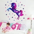 thumbnail image 3 of Radiant Unicorn Wall Sticker Children's Room Bedroom Decoration, 3 of 6