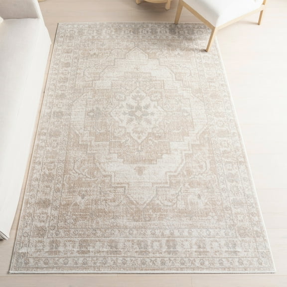 nuLOOM Zillah Traditional Medallion Area Rug, 4' x 6', Zillah Beige