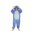 thumbnail image 1 of Stich Combinaison une Pièce Dessin Animé Pyjama Enfants Bleu, 1 of 4