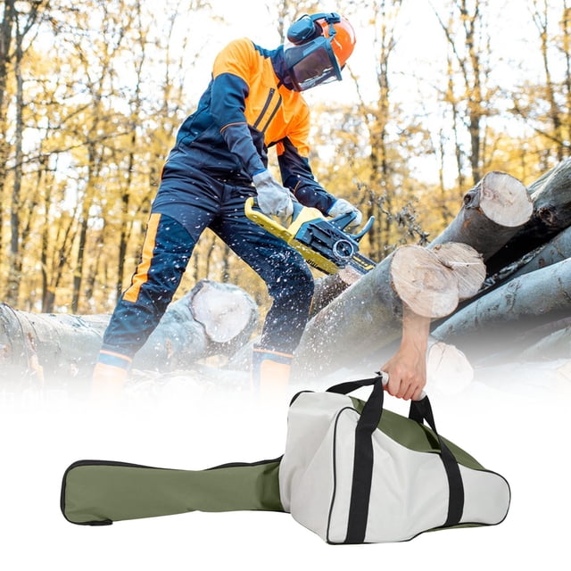 Rewenti Garden tool Storage Bag Portable Large-Capacity Cloth Shoulder Bag for Chainsaw Maintenance tools