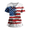 White #055, variant on Womens 4th of July Scrub Tops Loose V Neck American Flag Print Scrub Shirts Short Sleeve USA 250th Anniversary Patriotic Scrubs Medical Nurse Uniform Nursing Workwear with Pockets Navy L