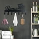 thumbnail image 5 of Llavero De Pared Metálico Vintage Con Forma De Búho Para Decorar El Hogar, Con 7 Ganchos Negros., 5 of 5