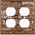 thumbnail image 4 of Metal Light Switch Plate Cover Cafe Diner Coffee Sign Brown COF036, 4 of 13